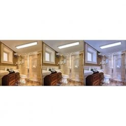 48 in. x 12 in. Low Profile Selectable LED Flush Mount Ceiling Flat Panel Brushed Nickel Rectangle 4000 Lumens Dimmable by Hampton Bay -Hampton Bay Sales brushed nickel hampton bay flush mount lights 54325111 4f 1000