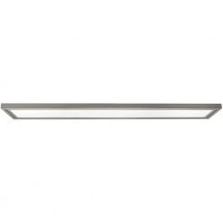 48 in. x 12 in. Low Profile Selectable LED Flush Mount Ceiling Flat Panel Brushed Nickel Rectangle 4000 Lumens Dimmable by Hampton Bay -Hampton Bay Sales brushed nickel hampton bay flush mount lights 54325111 a0 1000