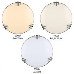 Mission Industrial 15 in. Round Brushed Nickel Selectable LED Flush Mount Ceiling Light 1430 Lumens Dimmable by Hampton Bay -Hampton Bay Sales brushed nickel hampton bay flush mount lights 54449111 e1 1000