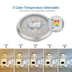 Withers 13 in. 140-Watt Brushed Nickel Selectable CCT Integrated LED Dimmable Round Globe Flush Mount Ceiling Light by Hampton Bay -Hampton Bay Sales brushed nickel hampton bay flush mount lights cg2aa021er1d25 1f 1000