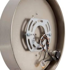 Hanafin 9 in. 100-Watt Equivalent Brushed Nickel Selectable Integrated LED Flush Mount with Glass Shade and Pull Chain by Hampton Bay -Hampton Bay Sales brushed nickel hampton bay flush mount lights cg3aa015cr1d30 1d 1000