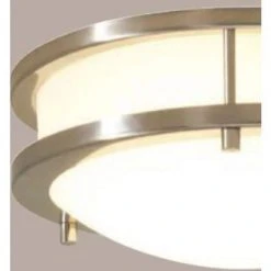Flaxmere 12 in. Brushed Nickel Dimmable LED Flush Mount Ceiling Light with Frosted White Glass Shade by Hampton Bay 15 Flaxmere 12 in. Brushed Nickel Dimmable LED Flush Mount Ceiling Light with Frosted White Glass Shade by Hampton Bay -Hampton Bay Sales brushed nickel hampton bay flush mount lights hb1023c 35 77 1000