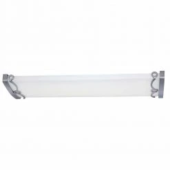 Regency 14 in. Linear 1-Light Brushed Nickel Dimmable LED Flush Mount by Hampton Bay