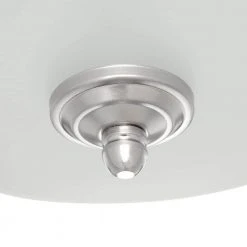 Clifton 13 in. Brushed Nickel Selectable LED Flush Mount by Hampton Bay -Hampton Bay Sales brushed nickel hampton bay flush mount lights hui8011ll 6 bn 1d 1000