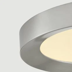 13 in. Brushed Nickel Selectable LED Flush Mount (2-Pack) by Hampton Bay -Hampton Bay Sales brushed nickel hampton bay flush mount lights jxm3011l bn 4f 1000