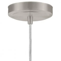 Gillian 1-Light Brushed Nickel Cone Mini Pendant with Clear Hammered Glass by Hampton Bay 9 Gillian 1-Light Brushed Nickel Cone Mini Pendant with Clear Hammered Glass by Hampton Bay -Hampton Bay Sales brushed nickel hampton bay pendant lights 28223 1d 1000