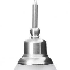 Riverbrook 1-Light Brushed Nickel Mini Pendant with Frosted White Glass Shade (3-Pack) by Hampton Bay 15 Riverbrook 1-Light Brushed Nickel Mini Pendant with Frosted White Glass Shade (3-Pack) by Hampton Bay -Hampton Bay Sales brushed nickel hampton bay pendant lights hbv8991 bn a0 1000
