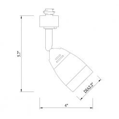 Frosted Middle Glass 1-Light Brushed Nickel Linear Track Lighting Head by Hampton Bay 9 Frosted Middle Glass 1-Light Brushed Nickel Linear Track Lighting Head by Hampton Bay -Hampton Bay Sales brushed nickel hampton bay track lighting heads 804859 d4 1000