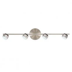 Burgate 2 ft. 4-Light Brushed Nickel Integrated LED Fixed Track Lighting Kit by Hampton Bay 15 Burgate 2 ft. 4-Light Brushed Nickel Integrated LED Fixed Track Lighting Kit by Hampton Bay -Hampton Bay Sales brushed nickel hampton bay track lighting kits 205076a 77 1000