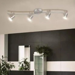 Kenmont 4 ft. 4-Light Brushed Nickel Integrated LED Wave Fixed Track Lighting Kit by Hampton Bay 17 Kenmont 4 ft. 4-Light Brushed Nickel Integrated LED Wave Fixed Track Lighting Kit by Hampton Bay -Hampton Bay Sales brushed nickel hampton bay track lighting kits 205078a 4f 1000