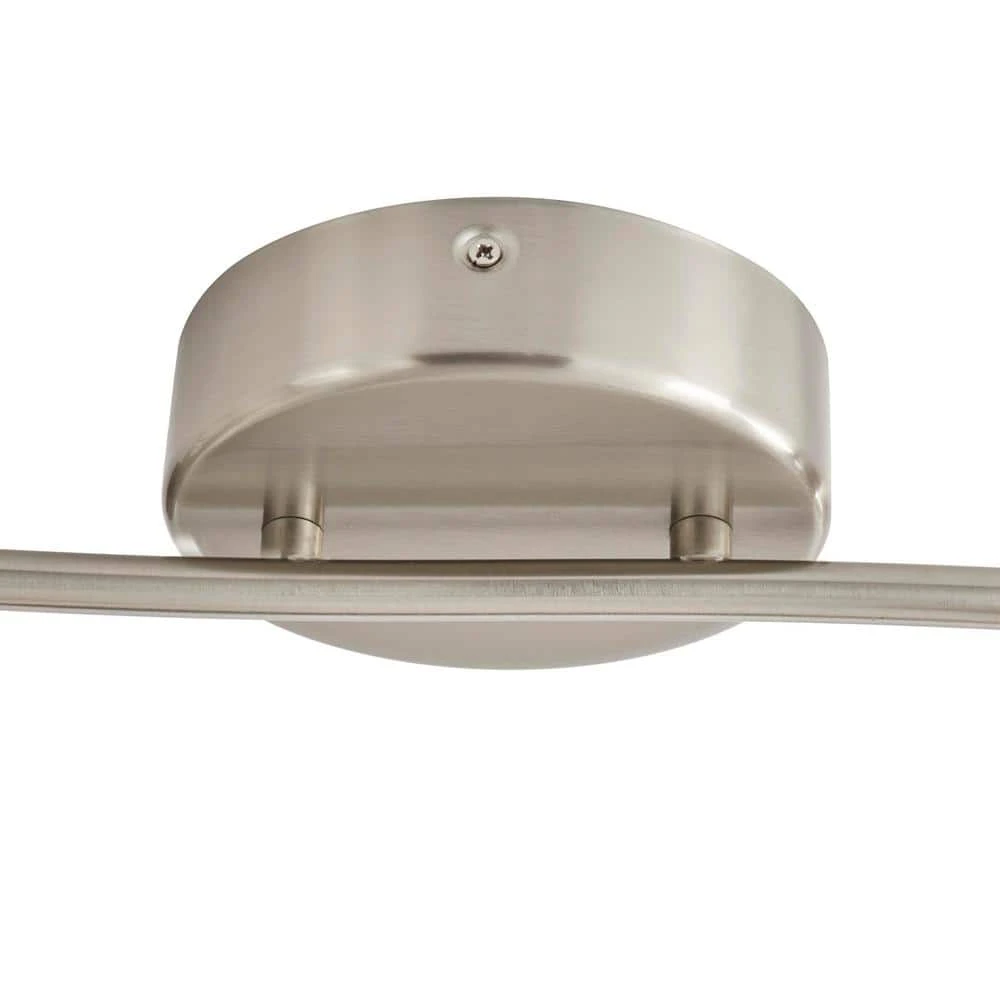 Kenmont 4 ft. 4-Light Brushed Nickel Integrated LED Wave Fixed Track Lighting Kit by Hampton Bay 4 Kenmont 4 ft. 4-Light Brushed Nickel Integrated LED Wave Fixed Track Lighting Kit by Hampton Bay - Image 4