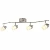 2.6 ft. 4-Light Brushed Nickel Integrated LED Track Lighting Kit by Hampton Bay