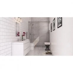 Architecture 3-Light Brushed Nickel Vanity Light with Etched White Glass Shades by Hampton Bay -Hampton Bay Sales brushed nickel hampton bay vanity lighting 15041 1d 1000