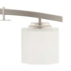 Architecture 3-Light Brushed Nickel Vanity Light with Etched White Glass Shades by Hampton Bay -Hampton Bay Sales brushed nickel hampton bay vanity lighting 15041 c3 1000