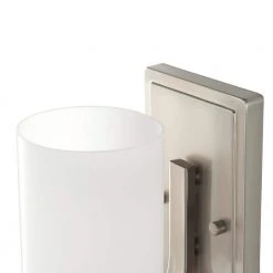 1-Light Brushed Nickel Wall Sconce with Frosted Opal Glass Shade by Hampton Bay 13 1-Light Brushed Nickel Wall Sconce with Frosted Opal Glass Shade by Hampton Bay -Hampton Bay Sales brushed nickel hampton bay vanity lighting 17678 77 1000