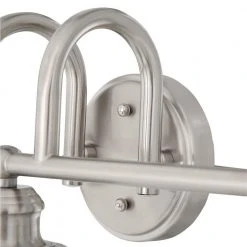 Albona 3-Light Brushed Nickel Vanity Light with Clear Seeded Glass Shades by Hampton Bay -Hampton Bay Sales brushed nickel hampton bay vanity lighting 20359 001 a0 1000