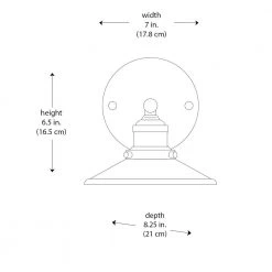 Glenhurst 1-Light Brushed Nickel Indoor Industrial Farmhouse Wall Sconce Light Fixture with Metal Shade by Hampton Bay -Hampton Bay Sales brushed nickel hampton bay vanity lighting 20511 bn 40 1000