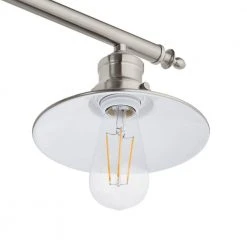 Glenhurst 4-Light Brushed Nickel Industrial Farmhouse Bathroom Vanity Light Fixture with Metal Shades by Hampton Bay -Hampton Bay Sales brushed nickel hampton bay vanity lighting 20514 bn 1d 1000