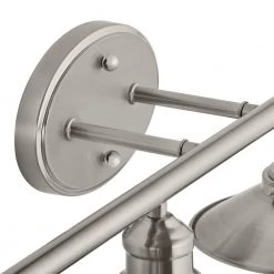 Glenhurst 4-Light Brushed Nickel Industrial Farmhouse Bathroom Vanity Light Fixture with Metal Shades by Hampton Bay -Hampton Bay Sales brushed nickel hampton bay vanity lighting 20514 bn 66 1000