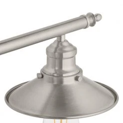 Glenhurst 4-Light Brushed Nickel Industrial Farmhouse Bathroom Vanity Light Fixture with Metal Shades by Hampton Bay -Hampton Bay Sales brushed nickel hampton bay vanity lighting 20514 bn a0 1000