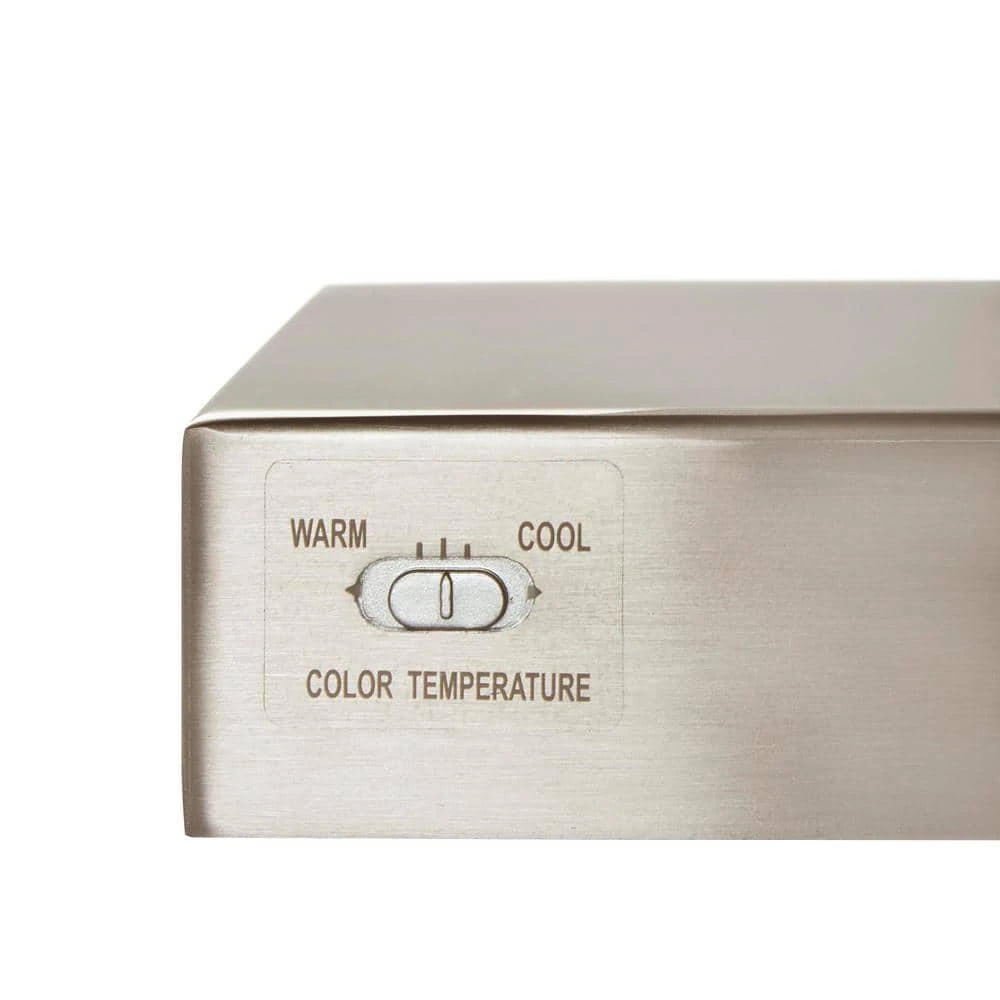 Eldridge 24 in. 1-Light Brushed Nickel LED Bathroom Vanity Light Bar by Hampton Bay 3 Eldridge 24 in. 1-Light Brushed Nickel LED Bathroom Vanity Light Bar by Hampton Bay - Image 3