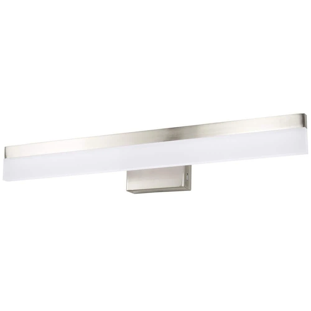 Eldridge 24 in. 1-Light Brushed Nickel LED Bathroom Vanity Light Bar by Hampton Bay 10 Eldridge 24 in. 1-Light Brushed Nickel LED Bathroom Vanity Light Bar by Hampton Bay - Image 10