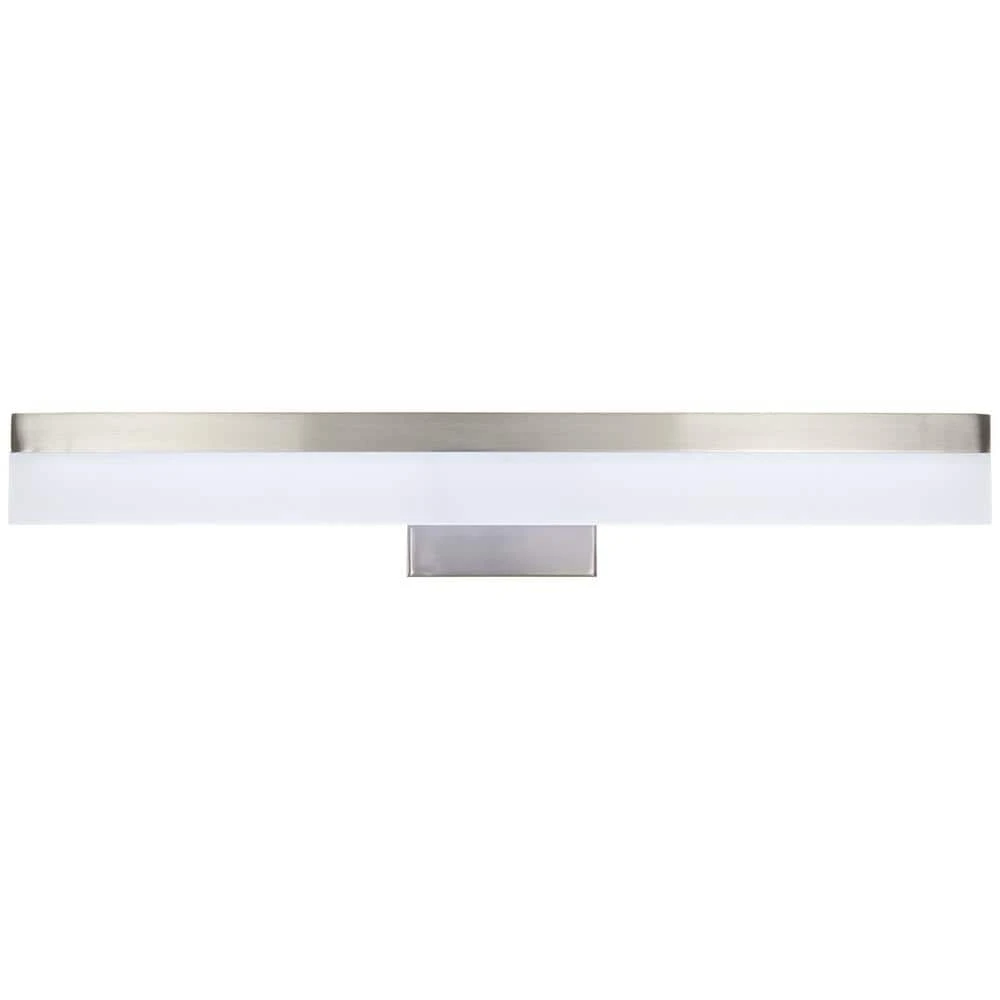 Eldridge 24 in. 1-Light Brushed Nickel LED Bathroom Vanity Light Bar by Hampton Bay 7 Eldridge 24 in. 1-Light Brushed Nickel LED Bathroom Vanity Light Bar by Hampton Bay - Image 7