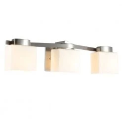 Aldridge 3-Light Brushed Nickel Vanity Light with Etched White Glass Shades by Hampton Bay 13 Aldridge 3-Light Brushed Nickel Vanity Light with Etched White Glass Shades by Hampton Bay -Hampton Bay Sales brushed nickel hampton bay vanity lighting 25090 40 1000