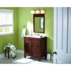 Aldridge 3-Light Brushed Nickel Vanity Light with Etched White Glass Shades by Hampton Bay 21 Aldridge 3-Light Brushed Nickel Vanity Light with Etched White Glass Shades by Hampton Bay -Hampton Bay Sales brushed nickel hampton bay vanity lighting 25090 d4 1000