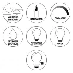 Andenne 3-Light 26.3 in. Transitional Brushed Nickel Bathroom Vanity Light with Bell Shaped Marbleized Glass Shades by Hampton Bay -Hampton Bay Sales brushed nickel hampton bay vanity lighting 2827 bn 40 1000