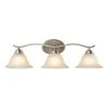 Andenne 3-Light 26.3 in. Transitional Brushed Nickel Bathroom Vanity Light with Bell Shaped Marbleized Glass Shades by Hampton Bay