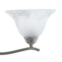 Andenne 3-Light 26.3 in. Transitional Brushed Nickel Bathroom Vanity Light with Bell Shaped Marbleized Glass Shades by Hampton Bay -Hampton Bay Sales brushed nickel hampton bay vanity lighting 2827 bn a0 1000