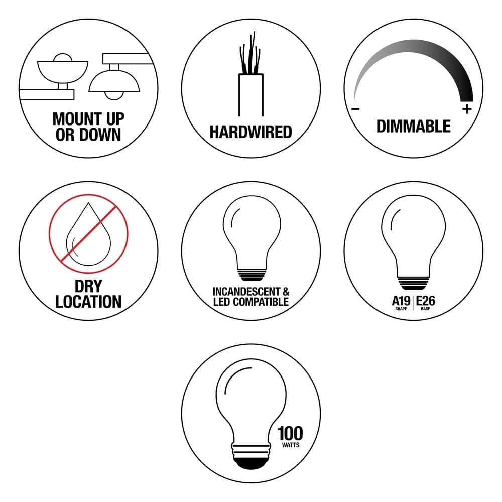 Andenne 4-Light Brushed Nickel Bathroom Vanity Light with Bell Shaped Marbleized Glass Shades by Hampton Bay 3 Andenne 4-Light Brushed Nickel Bathroom Vanity Light with Bell Shaped Marbleized Glass Shades by Hampton Bay - Image 3