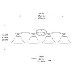 Andenne 4-Light Brushed Nickel Bathroom Vanity Light with Bell Shaped Marbleized Glass Shades by Hampton Bay 21 Andenne 4-Light Brushed Nickel Bathroom Vanity Light with Bell Shaped Marbleized Glass Shades by Hampton Bay -Hampton Bay Sales brushed nickel hampton bay vanity lighting 2828 bn 77 1000