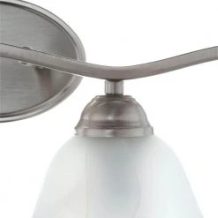 Andenne 4-Light Brushed Nickel Bathroom Vanity Light with Bell Shaped Marbleized Glass Shades by Hampton Bay 22 Andenne 4-Light Brushed Nickel Bathroom Vanity Light with Bell Shaped Marbleized Glass Shades by Hampton Bay -Hampton Bay Sales brushed nickel hampton bay vanity lighting 2828 bn c3 1000