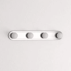 Midford 160-Watt Equivalent 4-Light Brushed Nickel Integrated LED Hollywood Vanity Light by Hampton Bay -Hampton Bay Sales brushed nickel hampton bay vanity lighting 5900 sn 66 1000