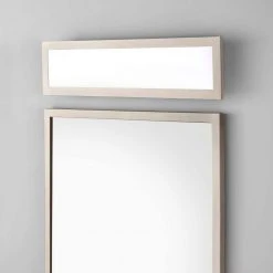 Straston 24 in. 1-Light Brush Nickel LED Adjustable Bathroom Vanity Light by Hampton Bay 13 Straston 24 in. 1-Light Brush Nickel LED Adjustable Bathroom Vanity Light by Hampton Bay -Hampton Bay Sales brushed nickel hampton bay vanity lighting 59061 sn 40 1000