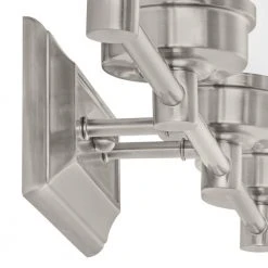 Cade 4-Light Brushed Nickel Bathroom Vanity Light Fixture with Frosted Glass Shades by Hampton Bay -Hampton Bay Sales brushed nickel hampton bay vanity lighting 70334 bn 66 1000