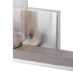 Boswell Quarter 8 in. 3-Light Brushed Nickel Vanity Light with Weathered Wood Accents by Hampton Bay -Hampton Bay Sales brushed nickel hampton bay vanity lighting 7979hbbndi 1f 1000