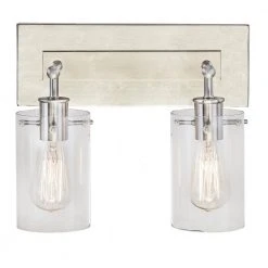 Regan 12.75 in. 2-Light Brushed Nickel Vanity Light with Clear Glass Shades by Hampton Bay 19 Regan 12.75 in. 2-Light Brushed Nickel Vanity Light with Clear Glass Shades by Hampton Bay -Hampton Bay Sales brushed nickel hampton bay vanity lighting ds19076 4f 1000