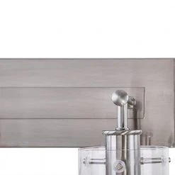 Regan 21 in. 3-Light Brushed Nickel Bathroom Vanity Light with Clear Glass Shades by Hampton Bay -Hampton Bay Sales brushed nickel hampton bay vanity lighting ds19268 66 1000