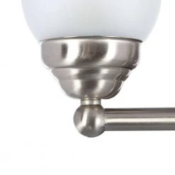 Ashhurst 3-Light Brushed Nickel Classic Traditional Bathroom Vanity Light with Frosted Glass Shades by Hampton Bay -Hampton Bay Sales brushed nickel hampton bay vanity lighting egm1393a 4 bn c3 1000
