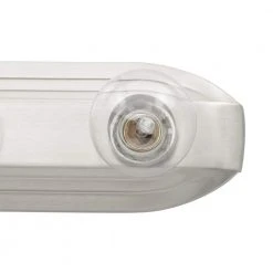 Raceway 24 in. 4-Light Brushed Nickel Retro Bathroom Vanity Light by Hampton Bay -Hampton Bay Sales brushed nickel hampton bay vanity lighting hb2051 35 77 1000