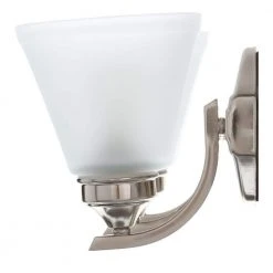 Tavish 24 in. 3-Light Brushed Nickel Classic Bathroom Vanity Light with Frosted Shades by Hampton Bay 13 Tavish 24 in. 3-Light Brushed Nickel Classic Bathroom Vanity Light with Frosted Shades by Hampton Bay -Hampton Bay Sales brushed nickel hampton bay vanity lighting hb2076 35 1d 1000