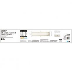 Woodbury 24.6 in. 1-Light Brushed Nickel Integrated LED Bathroom Vanity Light Bar with Frosted Acrylic Shade by Hampton Bay 24 Woodbury 24.6 in. 1-Light Brushed Nickel Integrated LED Bathroom Vanity Light Bar with Frosted Acrylic Shade by Hampton Bay -Hampton Bay Sales brushed nickel hampton bay vanity lighting iqp1301lx 07 bn 76 1000