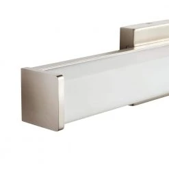 Astrid 24 in. Brushed Nickel 5-CCT LED Bathroom Vanity Light Bar with Frosted Glass by Hampton Bay -Hampton Bay Sales brushed nickel hampton bay vanity lighting kpu1301lx 04 bn 66 1000