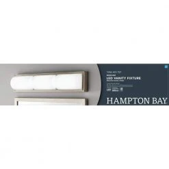 Bingham 24.02 in. 1-Light Brushed Nickel Integrated LED Bathroom Vanity Light Bar with Frosted Acrylic Shade by Hampton Bay 19 Bingham 24.02 in. 1-Light Brushed Nickel Integrated LED Bathroom Vanity Light Bar with Frosted Acrylic Shade by Hampton Bay -Hampton Bay Sales brushed nickel hampton bay vanity lighting kqs1303lx 02 76 1000