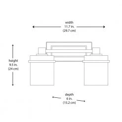 Cade 2-Light Brushed Nickel Bathroom Vanity Light Fixture with Frosted Glass Shades by Hampton Bay -Hampton Bay Sales brushed nickel hampton bay vanity lighting nb23307 77 1000