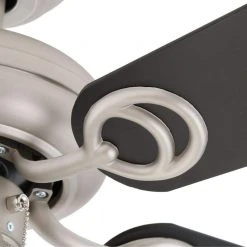 San Marino 36 in. LED Indoor Brushed Steel Ceiling Fan with Light Kit by Hampton Bay -Hampton Bay Sales brushed steel hampton bay ceiling fans with lights 87653 44 1000