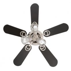 San Marino 36 in. LED Indoor Brushed Steel Ceiling Fan with Light Kit by Hampton Bay -Hampton Bay Sales brushed steel hampton bay ceiling fans with lights 87653 c3 1000